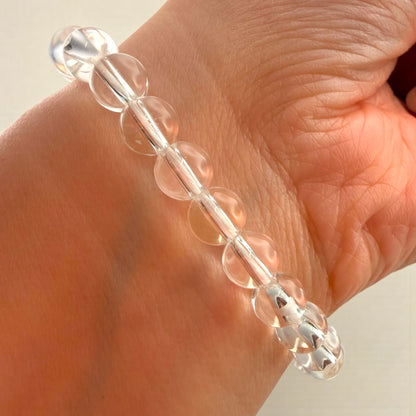Clear Quartz Crystal Beaded Bracelets