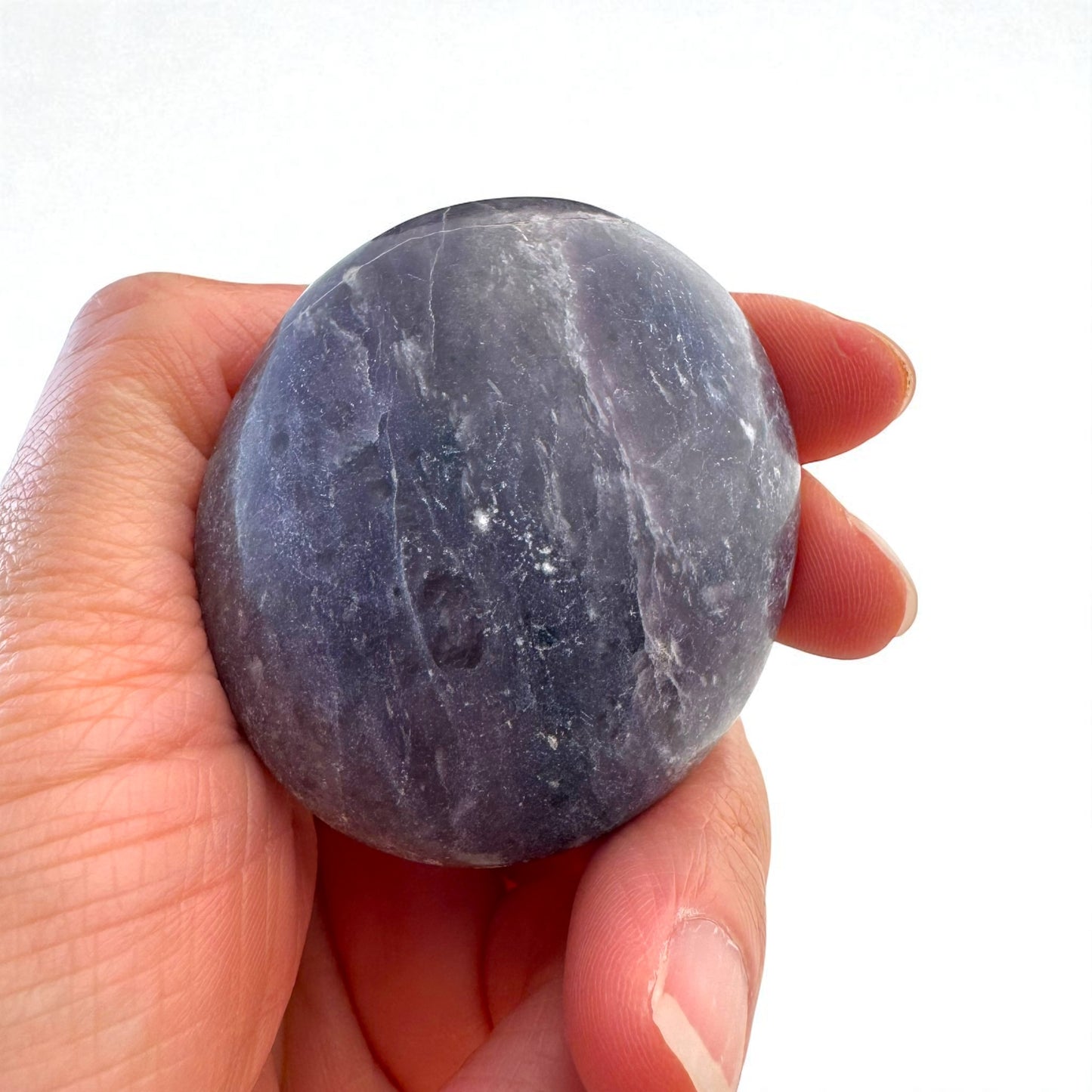 Lepidolite Crystal Palm Stones