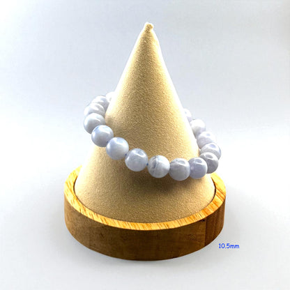 Blue Lace Agate Crystal Beaded Bracelets