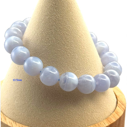 Blue Lace Agate Crystal Beaded Bracelets