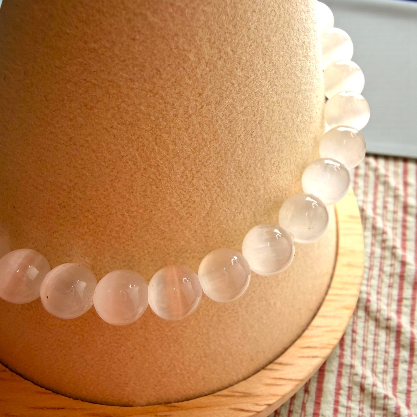 Selenite Crystal Beaded Bracelets