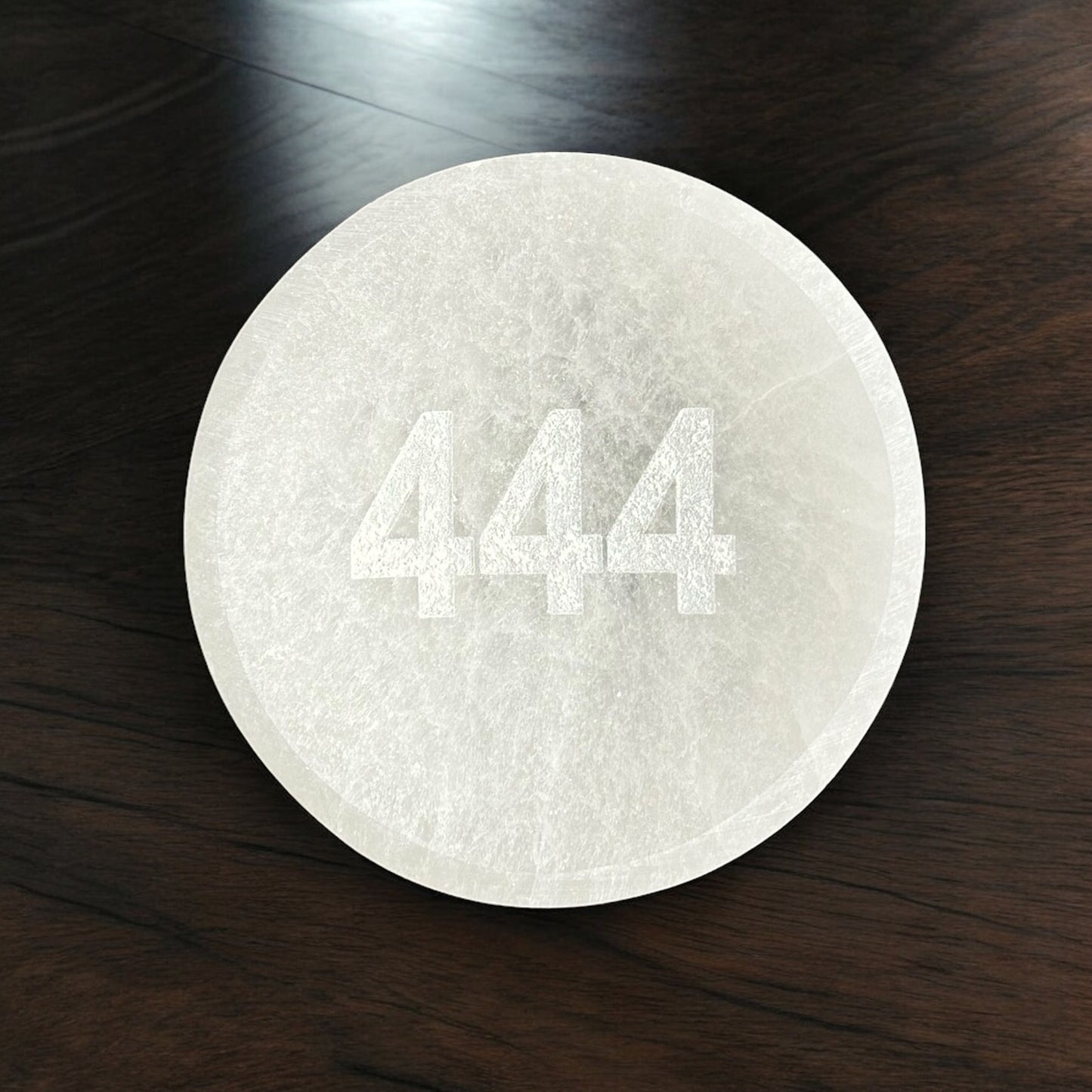 Angel Number "444" Selenite Bowl Round (S)