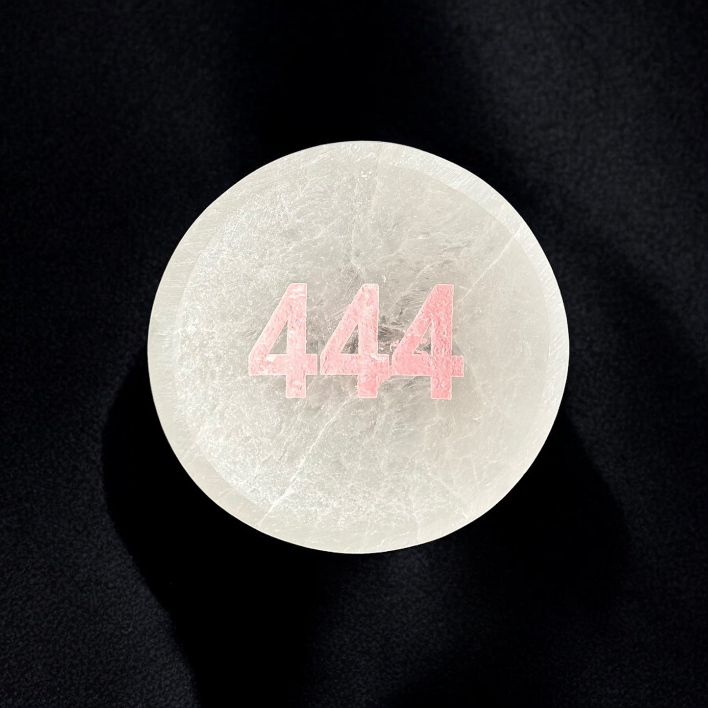 Angel Number "444" Selenite Bowl Round (S)