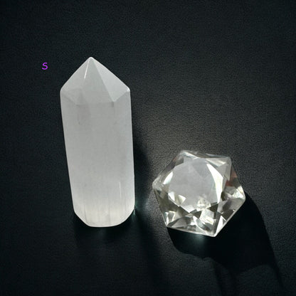 Polished Selenite Crystal Towers