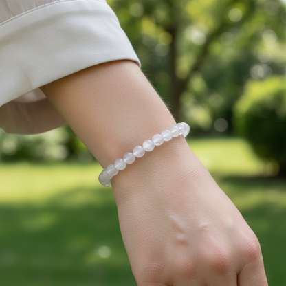 Selenite Crystal Beaded Bracelets