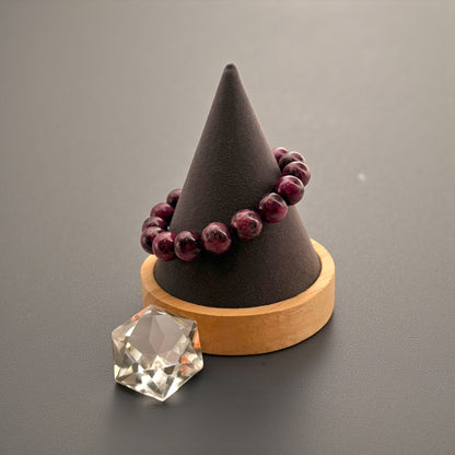 Ruby Crystal Beaded Bracelets
