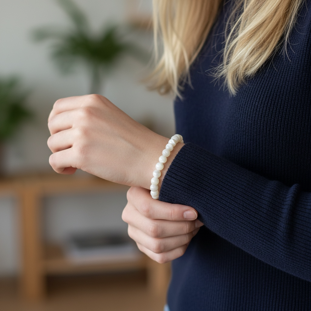 Mother of Pear Beaded Bracelet