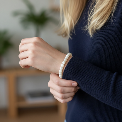Mother of Pear Beaded Bracelet