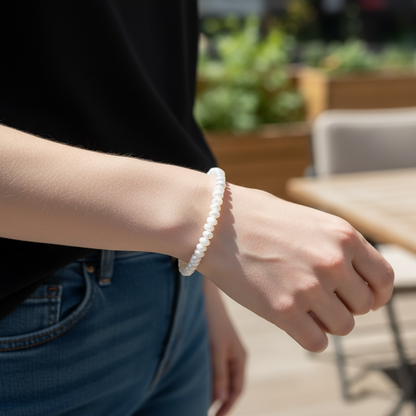 Mother of Pear Beaded Bracelet