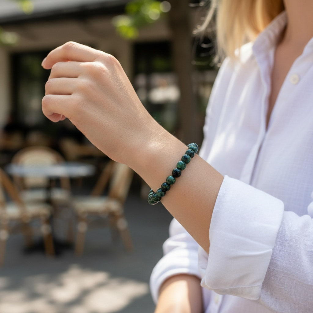 瓜地馬拉綠玉串珠手鍊