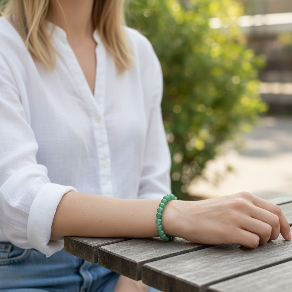Green Aventurine Crystal Beaded Bracelets