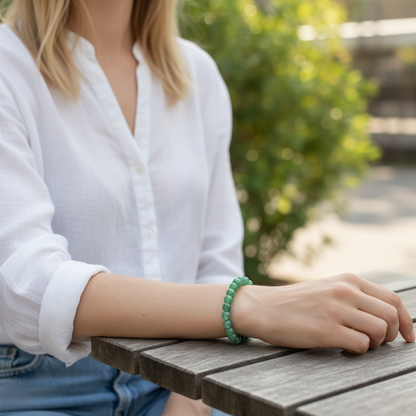 Green Aventurine Crystal Beaded Bracelets