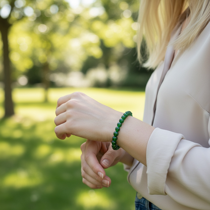 Premium Green Aventurine Crystal Beaded Bracelets
