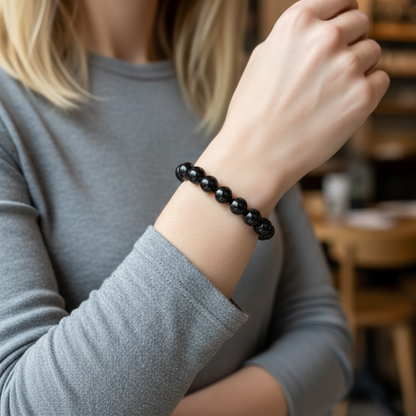 次墨石串珠手鍊
