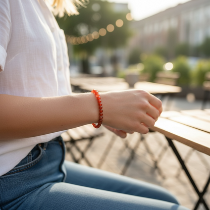 紅瑪瑙串珠手鍊