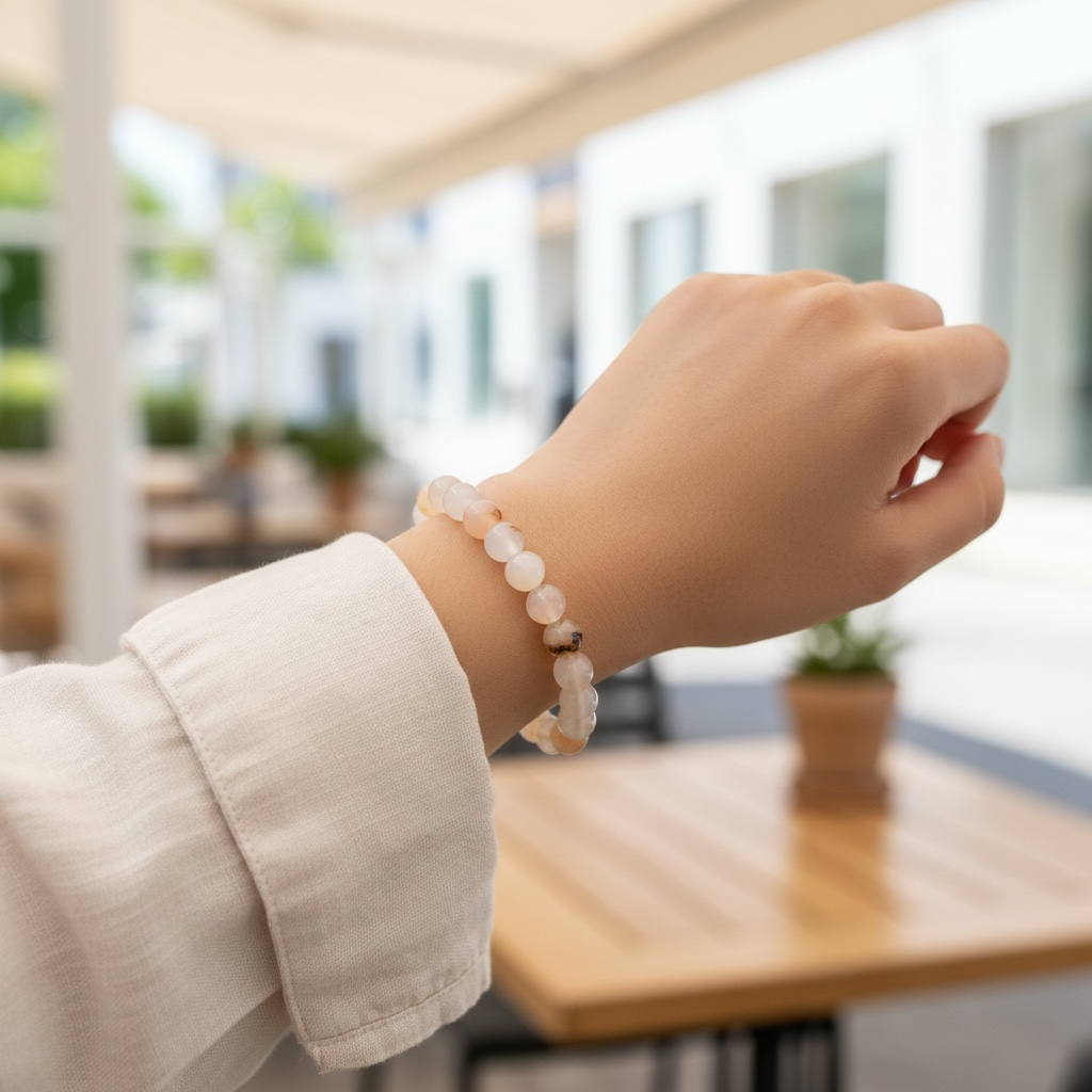 Montana Agate Crystal Beaded Bracelets