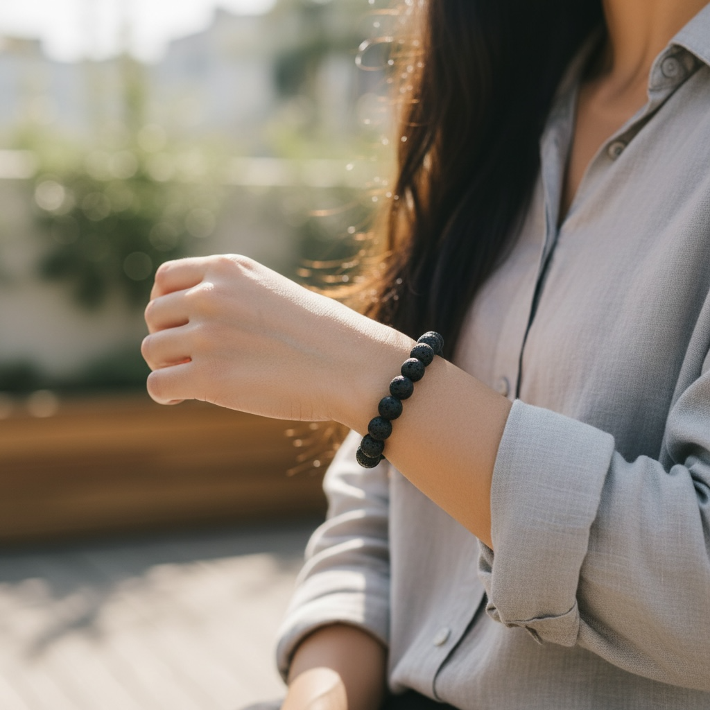 熔岩石串珠手鍊