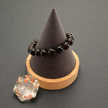 Smoky Quartz Crystal Beaded Bracelet
