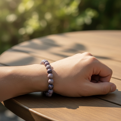 Tiffany Stone Crystal Beaded Bracelet
