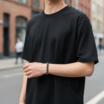 Premium Guatemalan Green Jade Beaded Bracelet