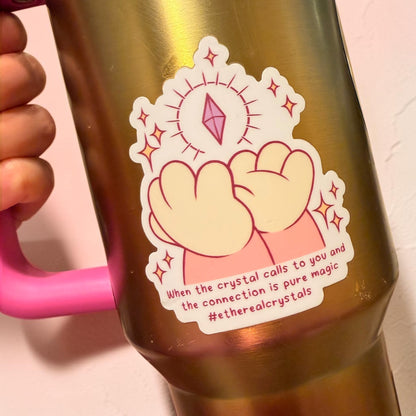 Abundantia is Bored Water Proof Vinyl Sticker (Holding a Gem)
